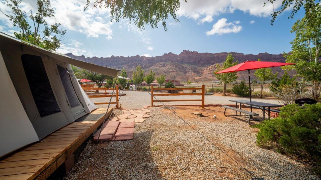 FunStays Glamping Setup Tent in RV Park #1 OK-T1 Moab Exterior foto